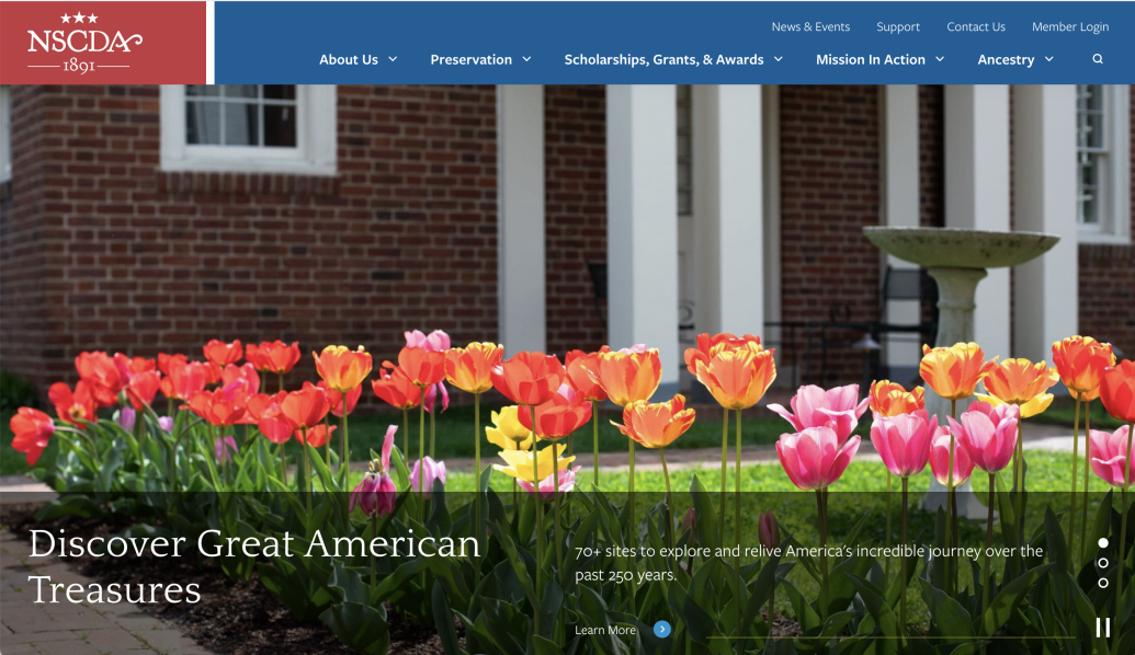 NSCDA National Website homepage